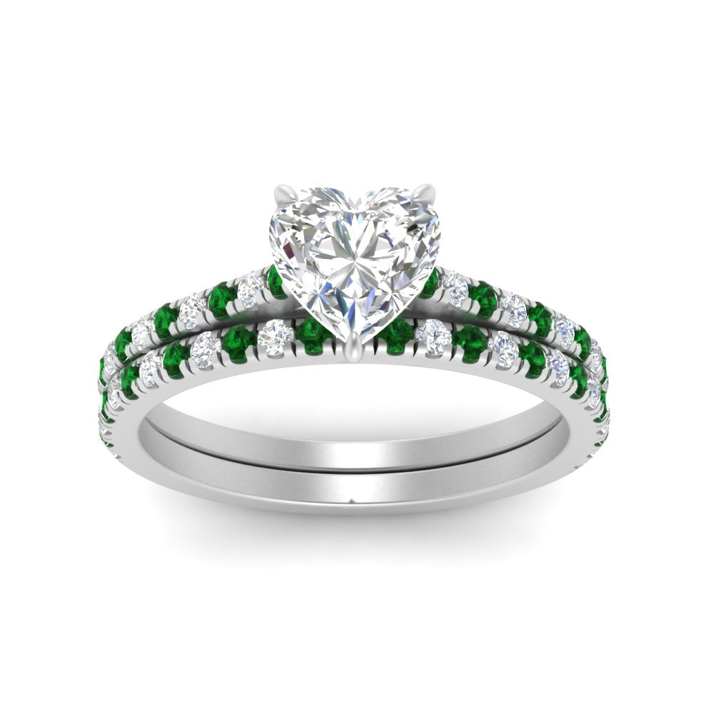 french-pave-heart-petite-emerald-wedding-ring-set-in-FD9918HTGEMGRANGLE3-NL-WG-B1