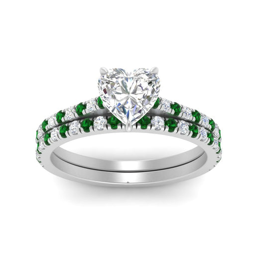 french-pave-heart-petite-emerald-wedding-ring-set-in-FD9918HTGEMGRANGLE3-NL-WG-B1