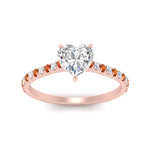 Load image into Gallery viewer, french-pave-heart-petite-orange-sapphire-engagement-ring-in-FD9918HTRGSAORANGLE3-NL-RG