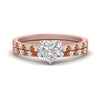 Load image into Gallery viewer, french-pave-heart-petite-orange-sapphire-wedding-ring-set-in-FD9918HTGSAORANGLE3-NL-RG-B1