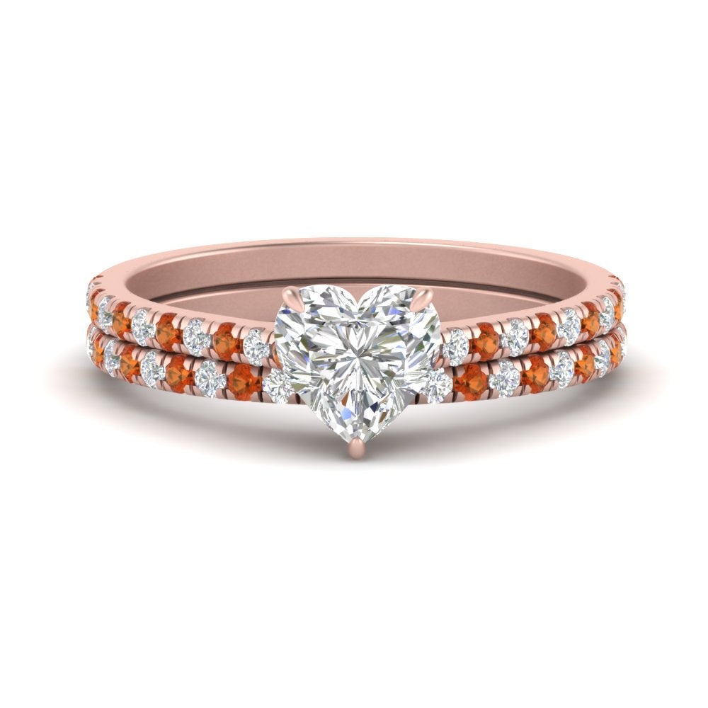 french-pave-heart-petite-orange-sapphire-wedding-ring-set-in-FD9918HTGSAORANGLE3-NL-RG-B1