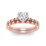 Load image into Gallery viewer, french-pave-heart-petite-orange-sapphire-wedding-ring-set-in-FD9918HTGSAORANGLE3-NL-RG-B1
