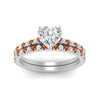 Load image into Gallery viewer, french-pave-heart-petite-orange-sapphire-wedding-ring-set-in-FD9918HTGSAORANGLE3-NL-WG-B1