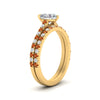 Load image into Gallery viewer, french-pave-heart-petite-orange-sapphire-wedding-ring-set-in-FD9918HTGSAORANGLE3-NL-YG-B1