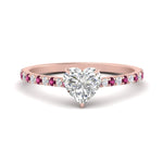 Load image into Gallery viewer, french-pave-heart-petite-pink-sapphire-engagement-ring-in-FD9918HTRGSADRPIANGLE3-NL-RG