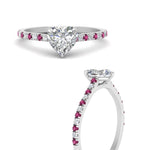 Load image into Gallery viewer, french-pave-heart-petite-pink-sapphire-engagement-ring-in-FD9918HTRGSADRPIANGLE3-NL-WG