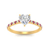 Load image into Gallery viewer, french-pave-heart-petite-pink-sapphire-engagement-ring-in-FD9918HTRGSADRPIANGLE3-NL-YG