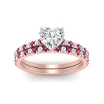 Load image into Gallery viewer, french-pave-heart-petite-pink-sapphire-wedding-ring-set-in-FD9918HTGSADRPIANGLE3-NL-RG-B1
