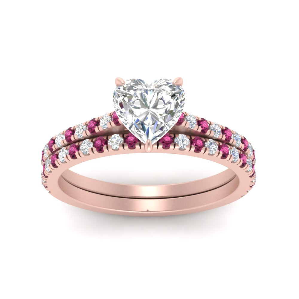 french-pave-heart-petite-pink-sapphire-wedding-ring-set-in-FD9918HTGSADRPIANGLE3-NL-RG-B1