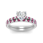 Load image into Gallery viewer, french-pave-heart-petite-pink-sapphire-wedding-ring-set-in-FD9918HTGSADRPIANGLE3-NL-WG-B1
