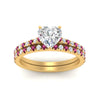 Load image into Gallery viewer, french-pave-heart-petite-pink-sapphire-wedding-ring-set-in-FD9918HTGSADRPIANGLE3-NL-YG-B1