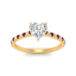 Load image into Gallery viewer, french-pave-heart-petite-ruby-engagement-ring-in-FD9918HTRGRUDRANGLE3-NL-YG