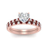 Load image into Gallery viewer, french-pave-heart-petite-ruby-wedding-ring-set-in-FD9918HTGRUDRANGLE3-NL-RG-B1