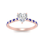 Load image into Gallery viewer, french-pave-heart-petite-sapphire-engagement-ring-in-FD9918HTRGSABLANGLE3-NL-RG