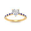 Load image into Gallery viewer, french-pave-heart-petite-sapphire-engagement-ring-in-FD9918HTRGSABLANGLE3-NL-YG