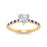 Load image into Gallery viewer, french-pave-heart-petite-sapphire-engagement-ring-in-FD9918HTRGSABLANGLE3-NL-YG