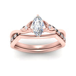 Load image into Gallery viewer, french-pave-marquise-contour-black-diamond-wedding-band-in-rose-gold-FD9986B1MQGBLACK-NL-RG

