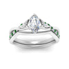 Load image into Gallery viewer, french-pave-marquise-contour-emerald-wedding-band-in-white-gold-FD9986B1MQGEMGRANGLE3-NL-WG