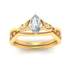 Load image into Gallery viewer, french-pave-marquise-contour-orange-sapphire-wedding-band-in-yellow-gold-FD9986B1MQGSAOR-NL-YG