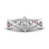 Load image into Gallery viewer, french-pave-marquise-contour-pink-sapphire-wedding-band-in-white-gold-FD9986B1MQGSADRPI-NL-WG