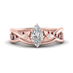 Load image into Gallery viewer, french-pave-marquise-contour-ruby-wedding-band-in-rose-gold-FD9986B1MQGRUDR-NL-RG
