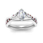 Load image into Gallery viewer, french-pave-marquise-contour-ruby-wedding-band-in-white-gold-FD9986B1MQGRUDR-NL-WG
