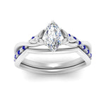 Load image into Gallery viewer, french-pave-marquise-contour-sapphire-wedding-band-in-white-gold-FD9986B1MQGSABL-NL-WG
