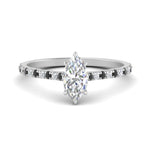 Load image into Gallery viewer, french-pave-marquise-petite-black-diamond-engagement-ring-in-FD9918MQRGBLACKANGLE3-NL-WG