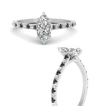Load image into Gallery viewer, french-pave-marquise-petite-black-diamond-engagement-ring-in-FD9918MQRGBLACKANGLE3-NL-WG