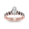 Load image into Gallery viewer, french-pave-marquise-petite-black-diamond-wedding-ring-set-in-FD9918MQGBLACKANGLE3-NL-RG-B1
