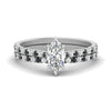 Load image into Gallery viewer, french-pave-marquise-petite-black-diamond-wedding-ring-set-in-FD9918MQGBLACKANGLE3-NL-WG-B1