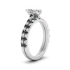 Load image into Gallery viewer, french-pave-marquise-petite-black-diamond-wedding-ring-set-in-FD9918MQGBLACKANGLE3-NL-WG-B1