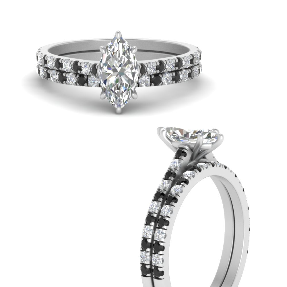 french-pave-marquise-petite-black-diamond-wedding-ring-set-in-FD9918MQGBLACKANGLE3-NL-WG-B1
