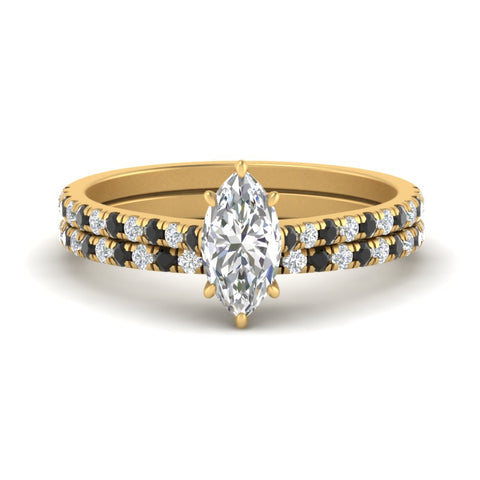 french-pave-marquise-petite-black-diamond-wedding-ring-set-in-FD9918MQGBLACKANGLE3-NL-YG-B1