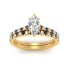 Load image into Gallery viewer, french-pave-marquise-petite-black-diamond-wedding-ring-set-in-FD9918MQGBLACKANGLE3-NL-YG-B1