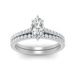 Load image into Gallery viewer, french-pave-marquise-petite-diamond-wedding-ring-set-in-FD9918MQANGLE3-NL-WG-B1
