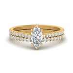 Load image into Gallery viewer, french-pave-marquise-petite-diamond-wedding-ring-set-in-FD9918MQANGLE3-NL-YG-B1
