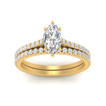 Load image into Gallery viewer, french-pave-marquise-petite-diamond-wedding-ring-set-in-FD9918MQANGLE3-NL-YG-B1
