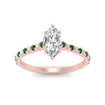 Load image into Gallery viewer, french-pave-marquise-petite-emerald-engagement-ring-in-FD9918MQRGEMGRANGLE3-NL-RG