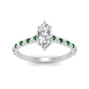 Load image into Gallery viewer, french-pave-marquise-petite-emerald-engagement-ring-in-FD9918MQRGEMGRANGLE3-NL-WG