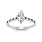 Load image into Gallery viewer, french-pave-marquise-petite-emerald-engagement-ring-in-FD9918MQRGEMGRANGLE3-NL-WG