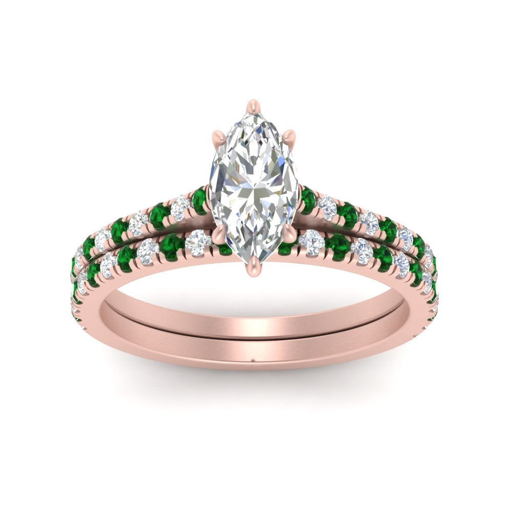 french-pave-marquise-petite-emerald-wedding-ring-set-in-FD9918MQGEMGRANGLE3-NL-RG-B1