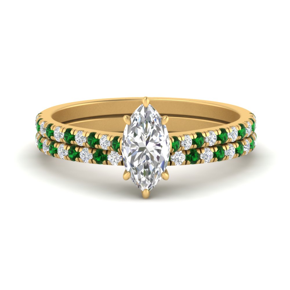 french-pave-marquise-petite-emerald-wedding-ring-set-in-FD9918MQGEMGRANGLE3-NL-YG-B1