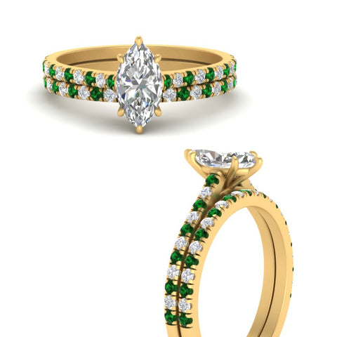 french-pave-marquise-petite-emerald-wedding-ring-set-in-FD9918MQGEMGRANGLE3-NL-YG-B1