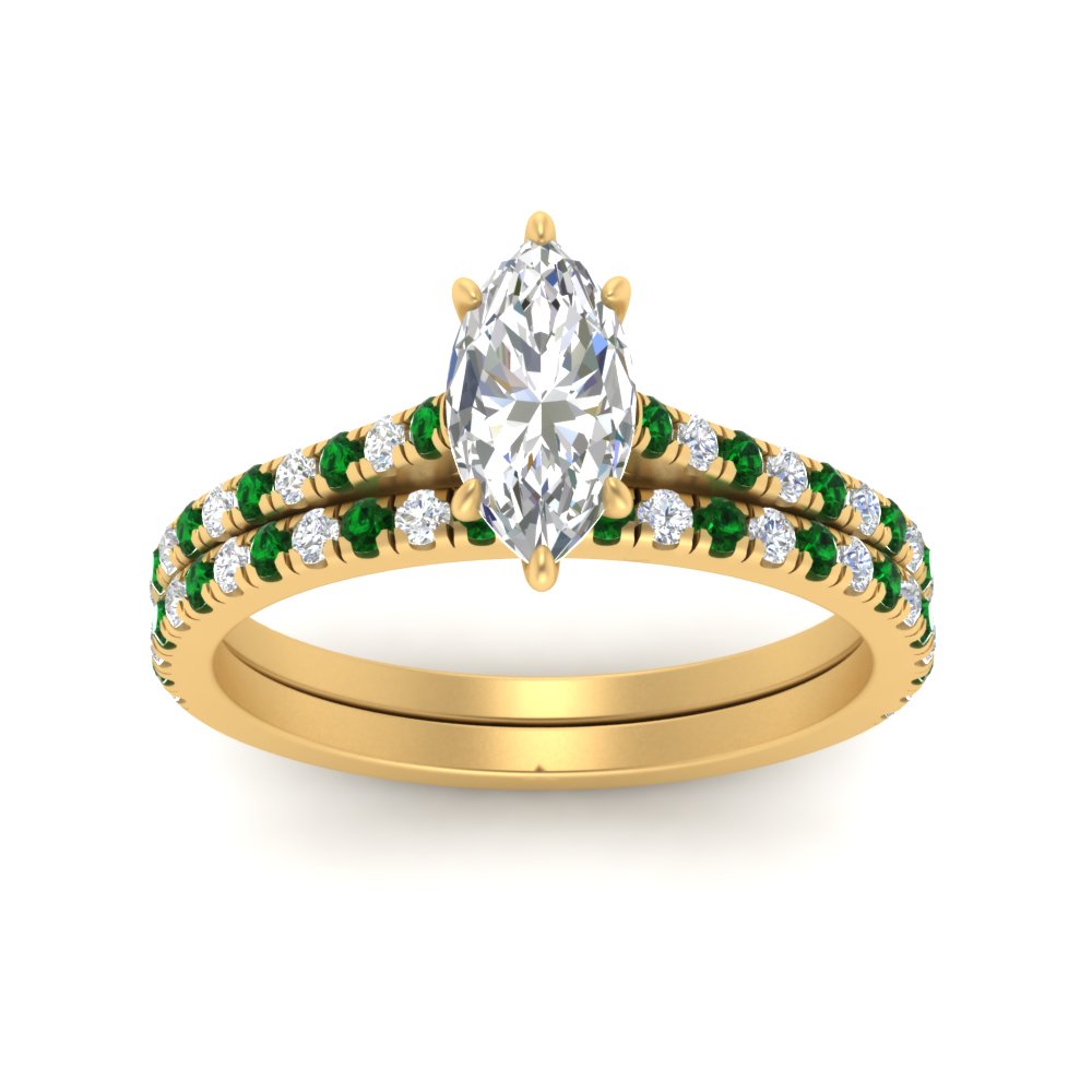 french-pave-marquise-petite-emerald-wedding-ring-set-in-FD9918MQGEMGRANGLE3-NL-YG-B1