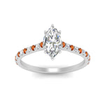 Load image into Gallery viewer, french-pave-marquise-petite-orange-sapphire-engagement-ring-in-FD9918MQRGSAORANGLE3-NL-WG