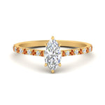 Load image into Gallery viewer, french-pave-marquise-petite-orange-sapphire-engagement-ring-in-FD9918MQRGSAORANGLE3-NL-YG