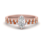 Load image into Gallery viewer, french-pave-marquise-petite-orange-sapphire-wedding-ring-set-in-FD-9918MQGSAORANGLE3-NL-RG-B1
