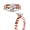 Load image into Gallery viewer, french-pave-marquise-petite-orange-sapphire-wedding-ring-set-in-FD-9918MQGSAORANGLE3-NL-RG-B1