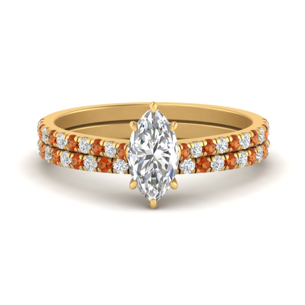 french-pave-marquise-petite-orange-sapphire-wedding-ring-set-in-FD-9918MQGSAORANGLE3-NL-YG-B1